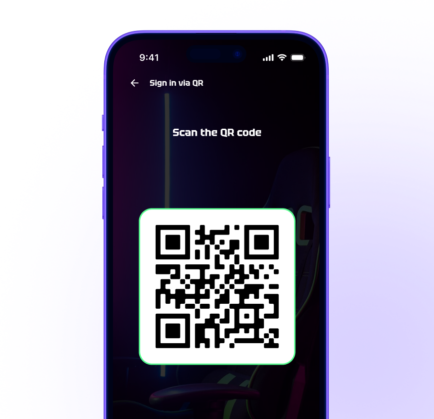 Авторизация по QR коду (скоро)